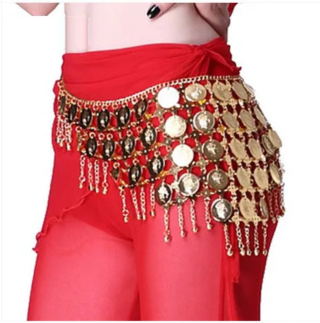 Coins Belly Dance Costumes Scarf Coins Gold,Silver. 