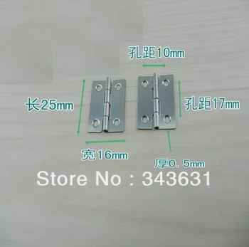 

100pcs High Quality Stainless Steel 25*16*0.5mm 4 Hole Door Hinges