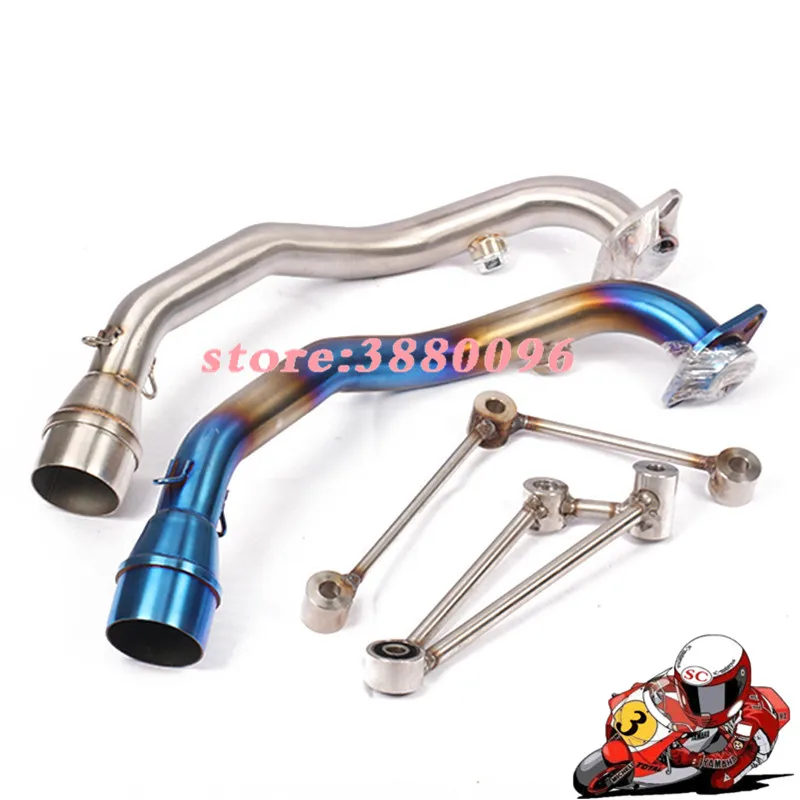 

Motorcycle Exhaust Middle pipe for Yamaha CYGNUS125 BWS125 without exhaust slip on full system link pipe