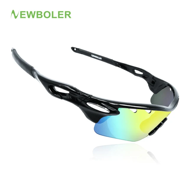 Best Price NEWBOLER Polarized Cycling Glasses Sport Outdoor Hiking Sunglasses Men/Women Bike Goggles Running Bicycle Glasses 3 Lens 