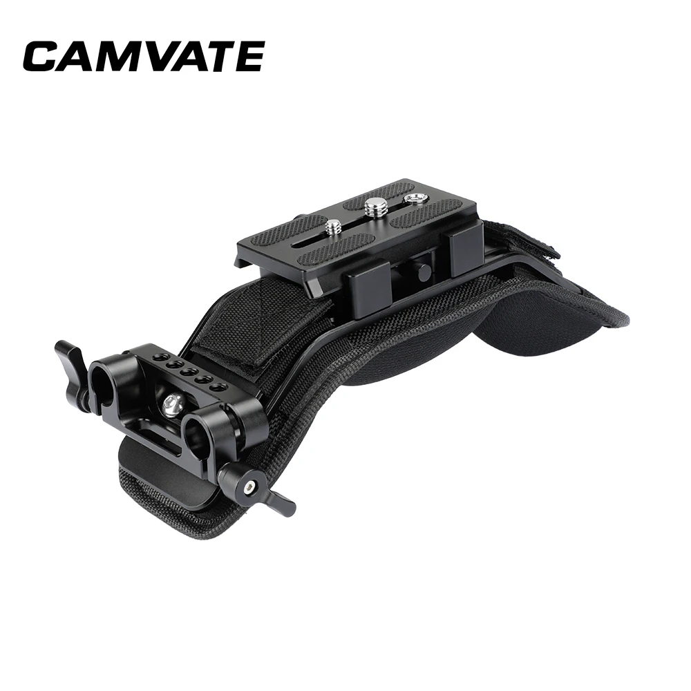 

CAMVATE Shoulder Mount With Manfrotto Quick Release Plate Assembly & 15mm Dual Rod Clamp C2045