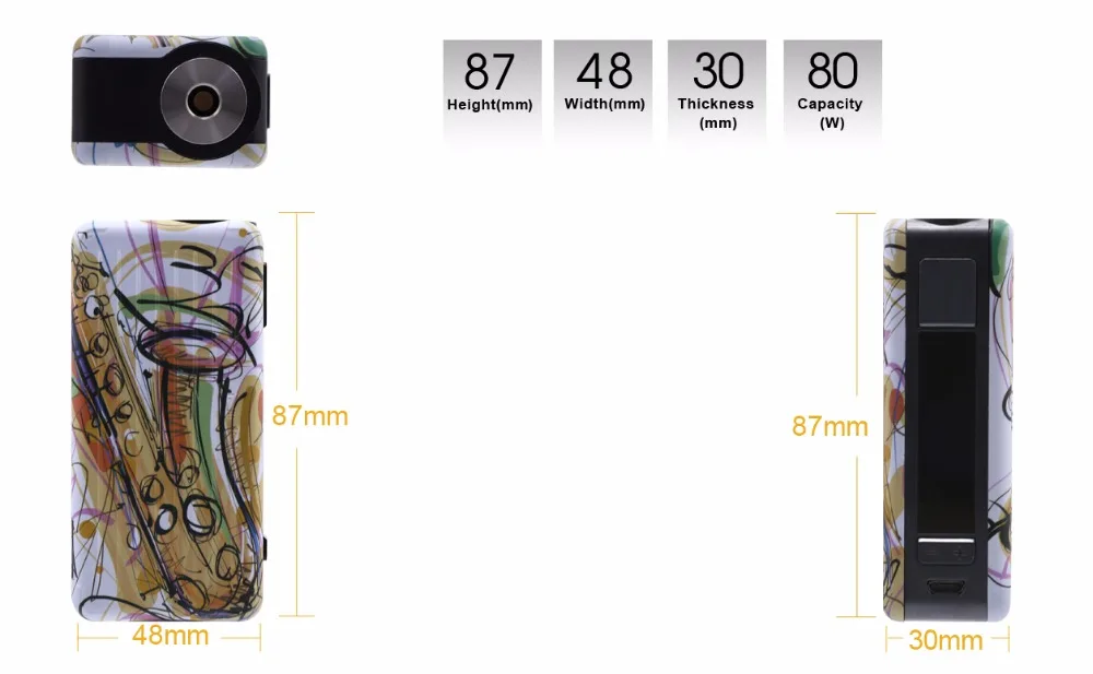 2018 newest aspire mod Original Aspire Puxos mod support 217002070018650 Battery Vaporizador E Cigarette box mod 01 (4)