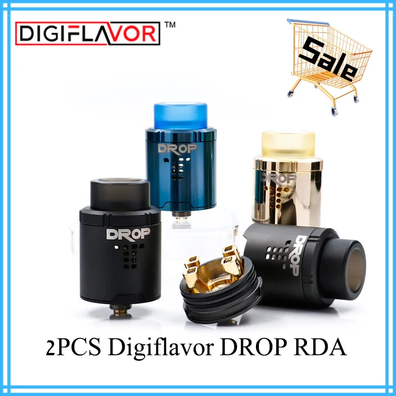 2 шт./лот лучших RDA Digiflavor падение RDA электронный сигаретный бак распылитель fit geekvape мод gbox и voopoo перетащите pk сетки плюс RDA