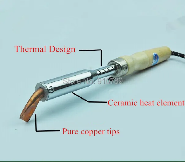 

SZBFT 150W 2Pin Plug Wooden Handle Electric Soldering Iron /Iron Gun Welding Tool free shipping