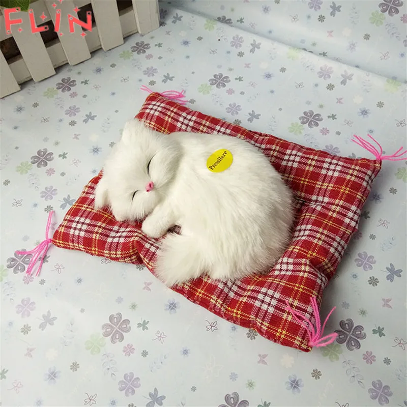 Имитация мягких кошек домашние украшения игрушки милая кукла животное плюшевые