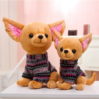 

1PC 32cm Cute Stuffed Dog Plush Toy Kawaii Chihuahua Puppy Kids Toy Simulation Animal Doll Creative Girl Children Birthday Gift