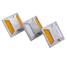 5 шт. СВЕТОДИОДНЫЙ дорожный направляющий свет отражающий Спайк Литые алюминиевые Бусины Двойной Protuberant Signpost наземный светоотражающий Спайк поднятый знак