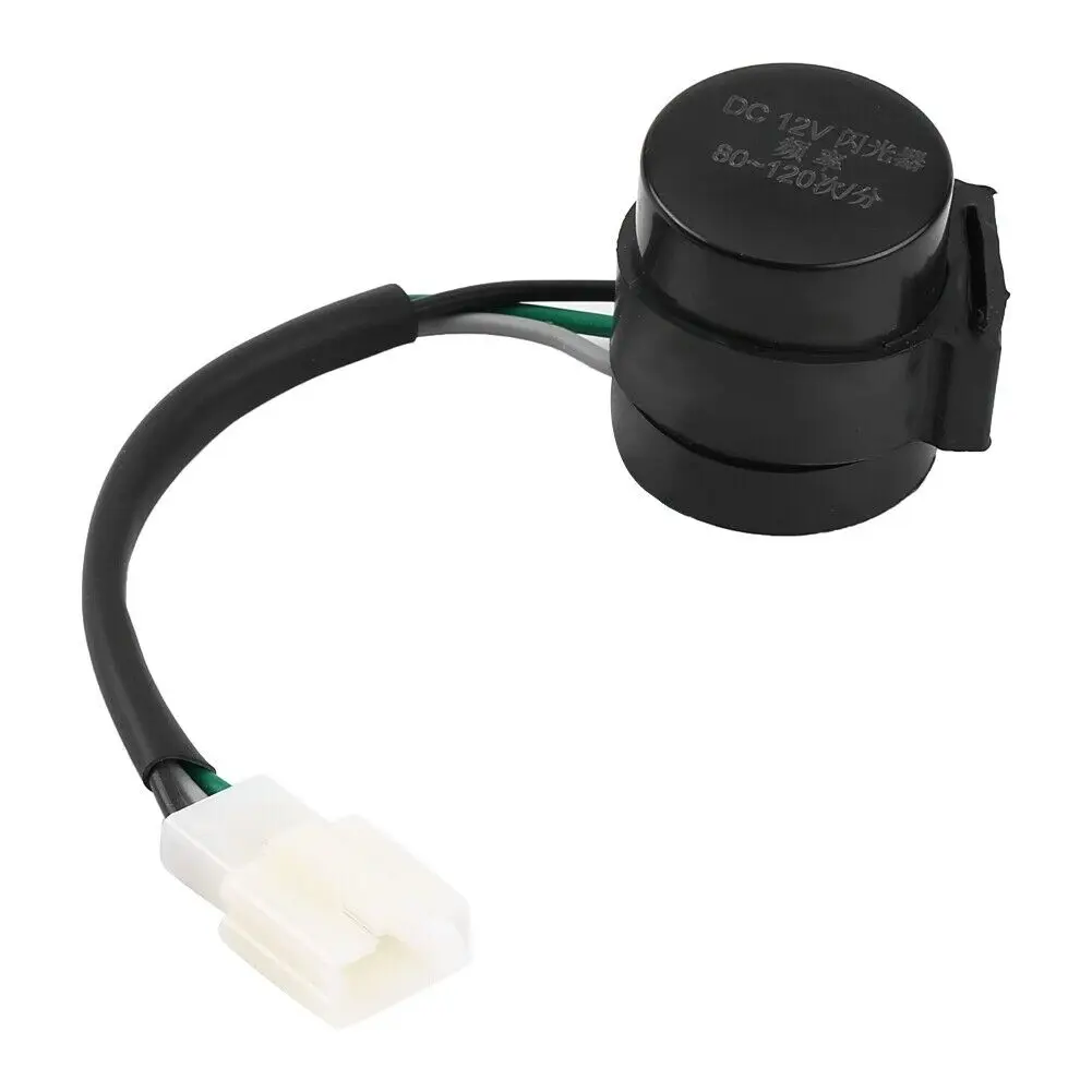 

1pc Motorcycle ATV 12V 3 Pins Round Turn Signal LED Flasher Blinker Flasher Relay Light Plastic Motorcycle Flasher