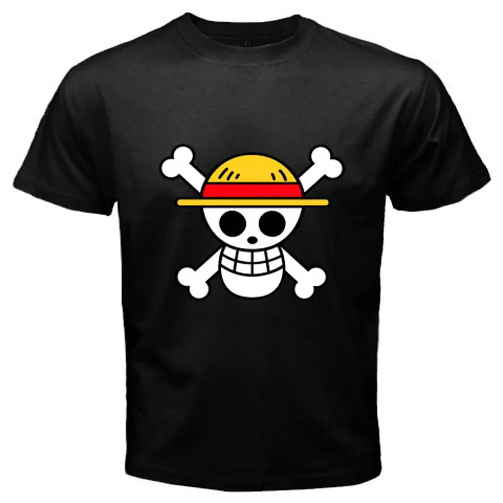 2018 Fashion New ONE PIECE Pirates Flag Logo Luffy Anime Manga Men's