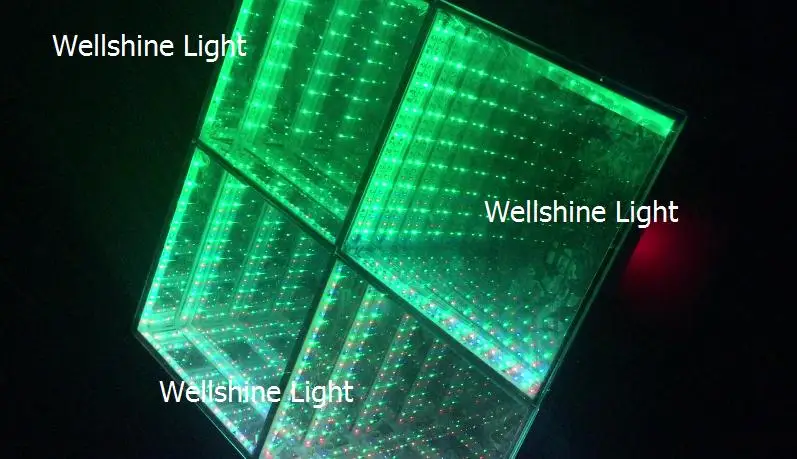 Танцевальный пол DMX интерактивное закаленное стекло 3d Бесконечность зеркальный с подсветкой светодиодный интерактивный танцпол для продажи