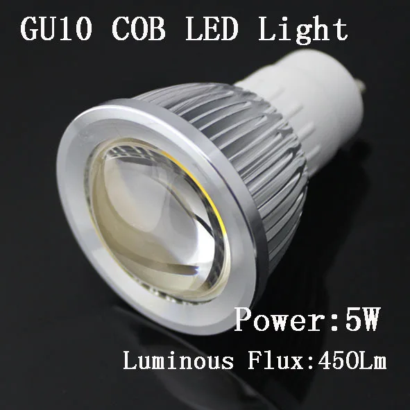 

5W COB GU10 dimmable LED Spotlight Bulbs 90 Degree CE & RoHS 2 years Warranty Free Shipping