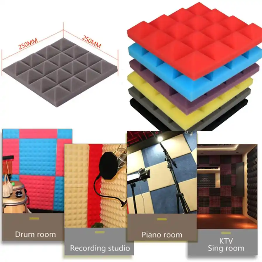 Wall Sticker Living Room Bedroom Background New Acoustic Foam Panel Sound Stop Absorption Sponge Studio Ktv Soundproof Hot Apr12