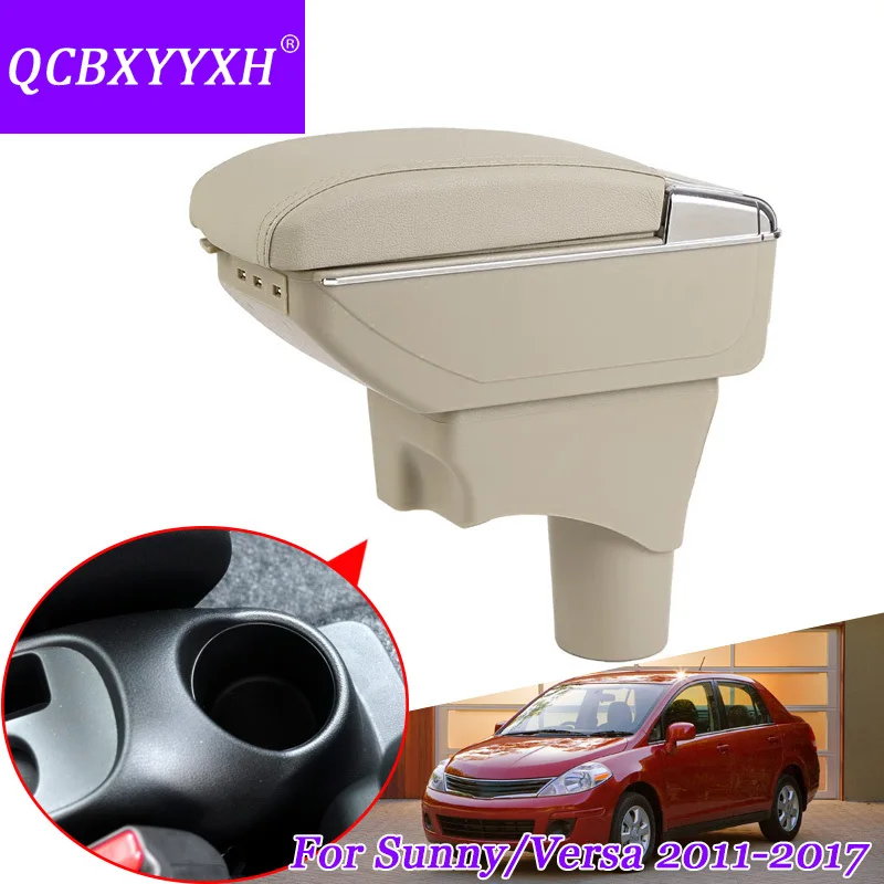 Buy QCBXYYXH Car Styling PU Leather Car Armrest For