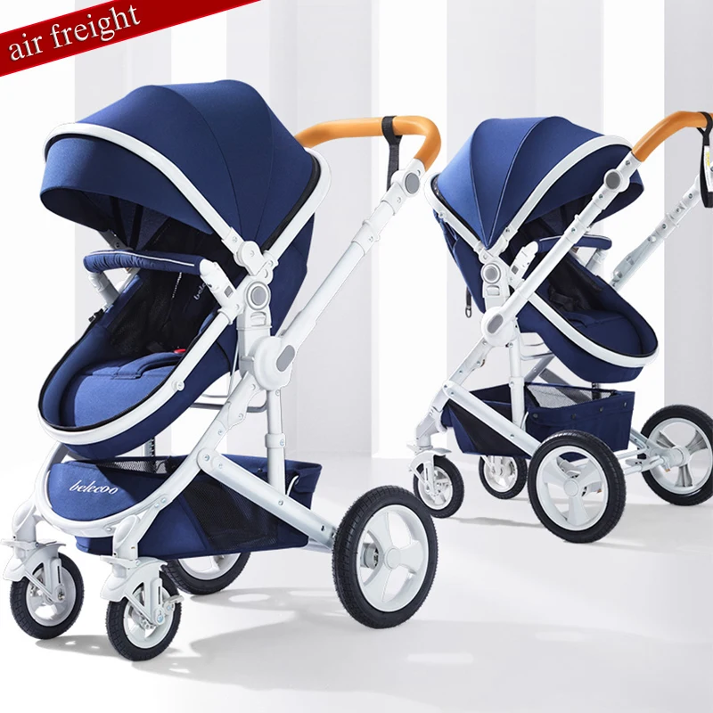 

2019 new high landscape multi-function folding stroller, can sit, can lie, push the stroller in both directions