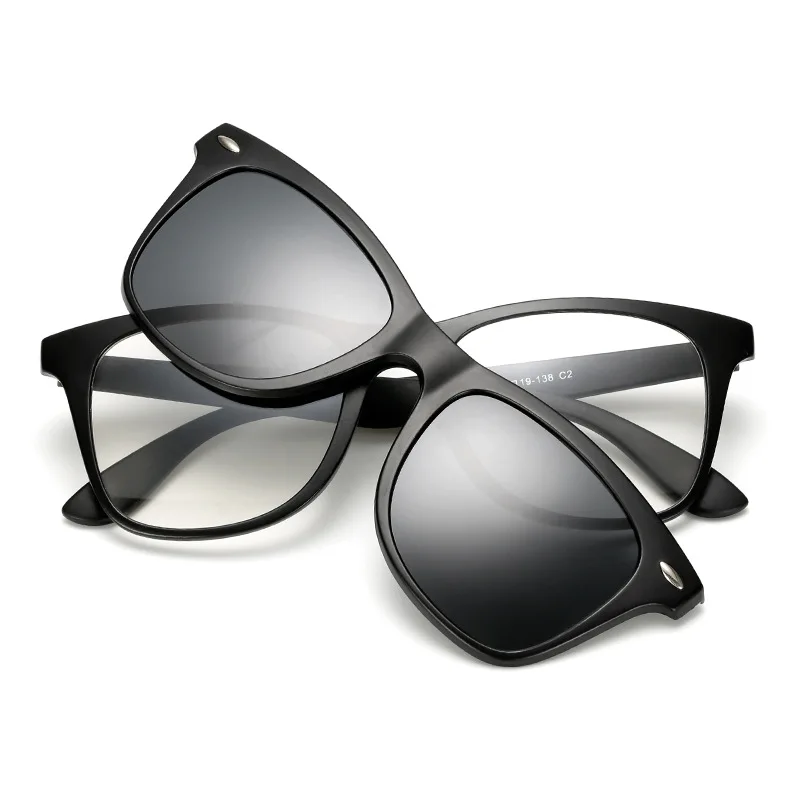 TR90 Polarized Clip Men Myopia Glasses Lightest Eyeglasses