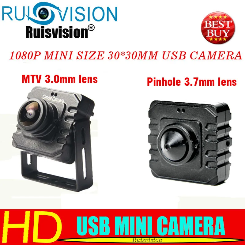 

HD1080P MINI Size 30*30mm USB 2.0 USB CCTV Camera With USB Camera Mini Webcam For use Windows Computer PC Laptop Free shipping