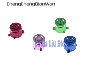 

ChengChengDianWan 2sets Multicolor Metal Bullet button ABXY Buttons Repair Part For PS4 controller