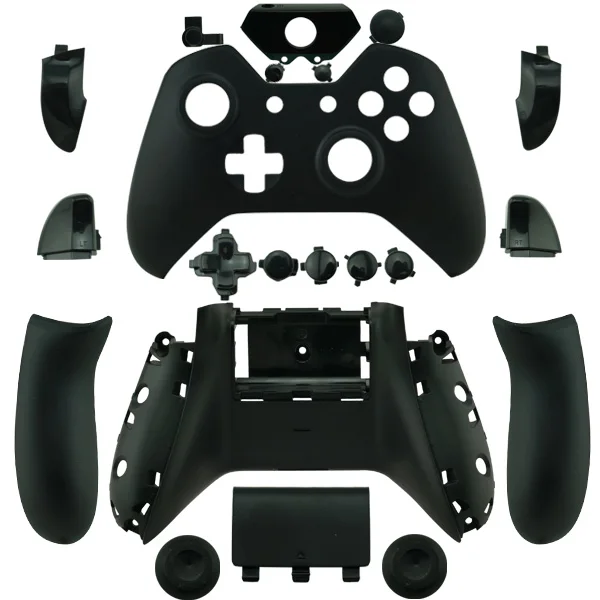 Для Xbox one Полный Корпус чехол матовый цвет замена контроллер пользовательский чехол Hoursing Shell для Xbox One X1 - Цвет: Черный