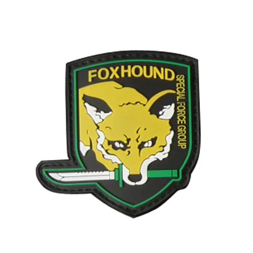 ПВХ флаг патч MLD Снайпер Foxhound зонтик мир мира военно-воздушные силы Морской пломб спартанская Военная нашивка Тактический значок страйкбол нашивки - Цвет: X 7 x 7.5cm