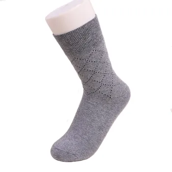 

Socks Men Cotton Rhombus Dotted Line Deodorant Sweat Fashion In Tube Socks Winter Comfortable Wholesale Men Diamond Stocking