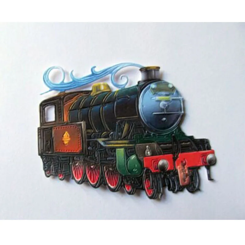 

Металлические Вырубные штампы в стиле ретро с паровым поездом для рукоделия, скрапбукинга, Φ, новинка 2019