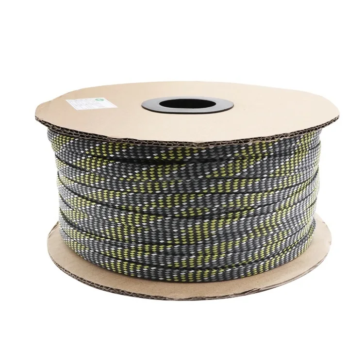Красочные 4 мм 8 мм 12 мм плетеный кабель рукав PP Conton PET пряжа смешанные расширяемые гибкие изоляционные линии протектор провода обёрточная оболочка