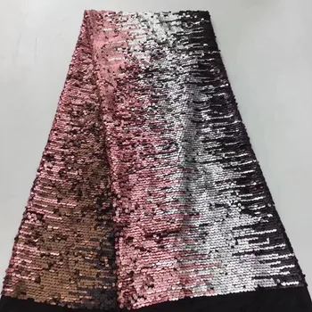 

High Quality African Lace Fabric 2019 Latest African Guipure Lace Light Pink Color Nigerian Guipure Lace Fabric With Sequins