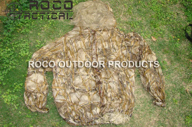 ROCOTACTICAL легкий моющийся снайперский Ghillie костюм Тактический Камуфляжный костюм для военной охоты страйкбол Пейнтбол Лесной