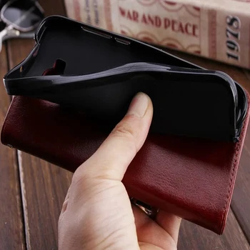 

100pcs For Samsung S8/S8 Plus/S6 EDGE/S6 EDGE PLUS/S7/S7 EDGE leather case Crazy Horse Leather Wallet PU+TPU Case