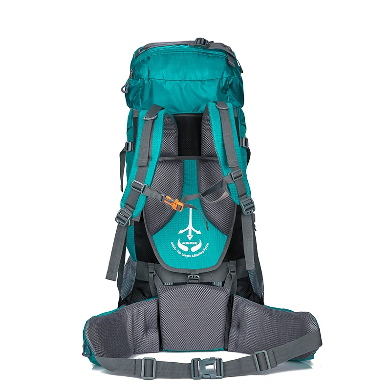 Наружный альпинистский рюкзак 80L Нейлоновый наружный каркасный походный рюкзак Нейтральный водонепроницаемый походный рюкзак