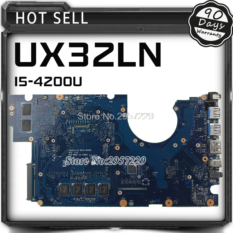 UX32LN материнская плата i3-4010U GT840 для ASUS UX32L UX32LN UX32LA Материнская плата ноутбука UX32LN материнская плата UX32LN тест ОК