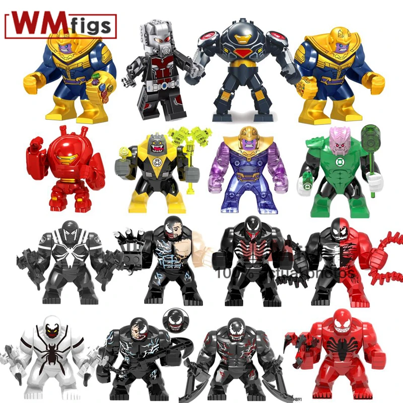 Hulkbuster Agent Venom Carnage Antman Thanos один большой размер строительные блоки игрушки для