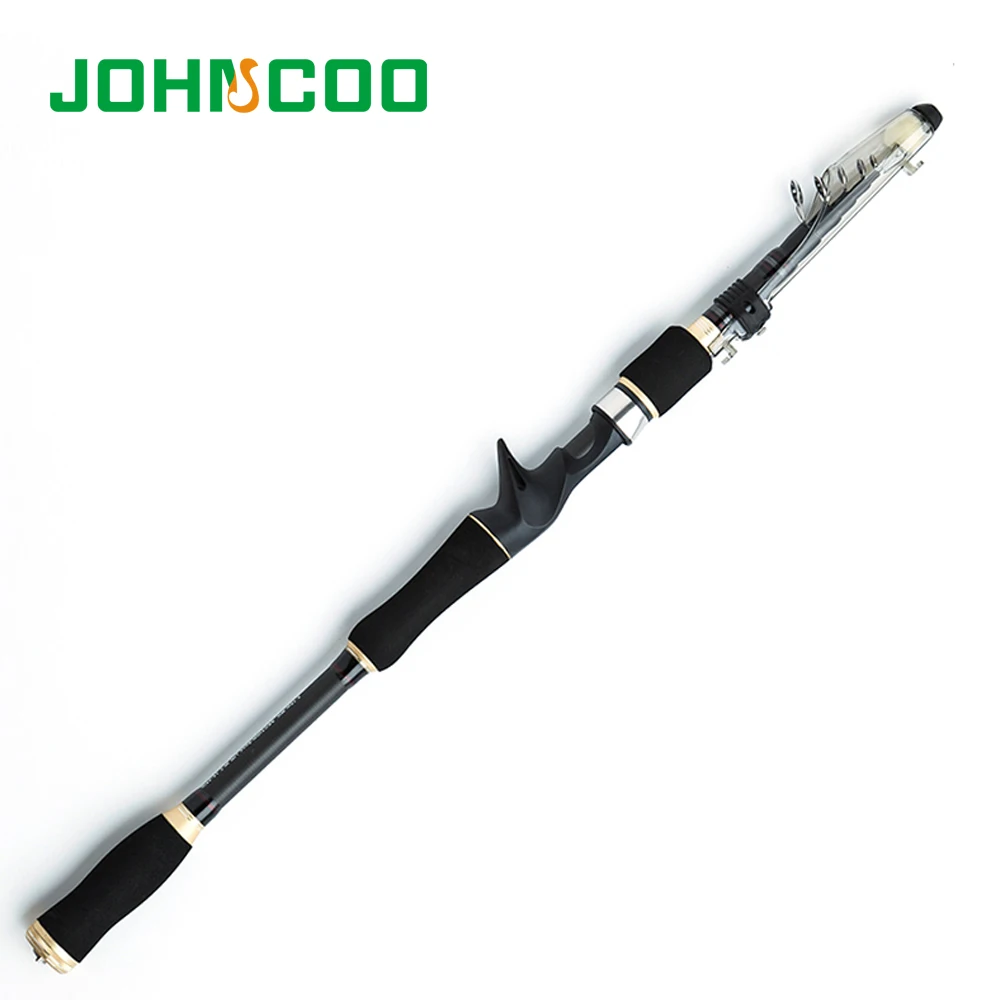 Туристическая Удочка JOHNCOO 1 8 м 2 4 7 спиннинговая MH жесткая телескопическая удочка