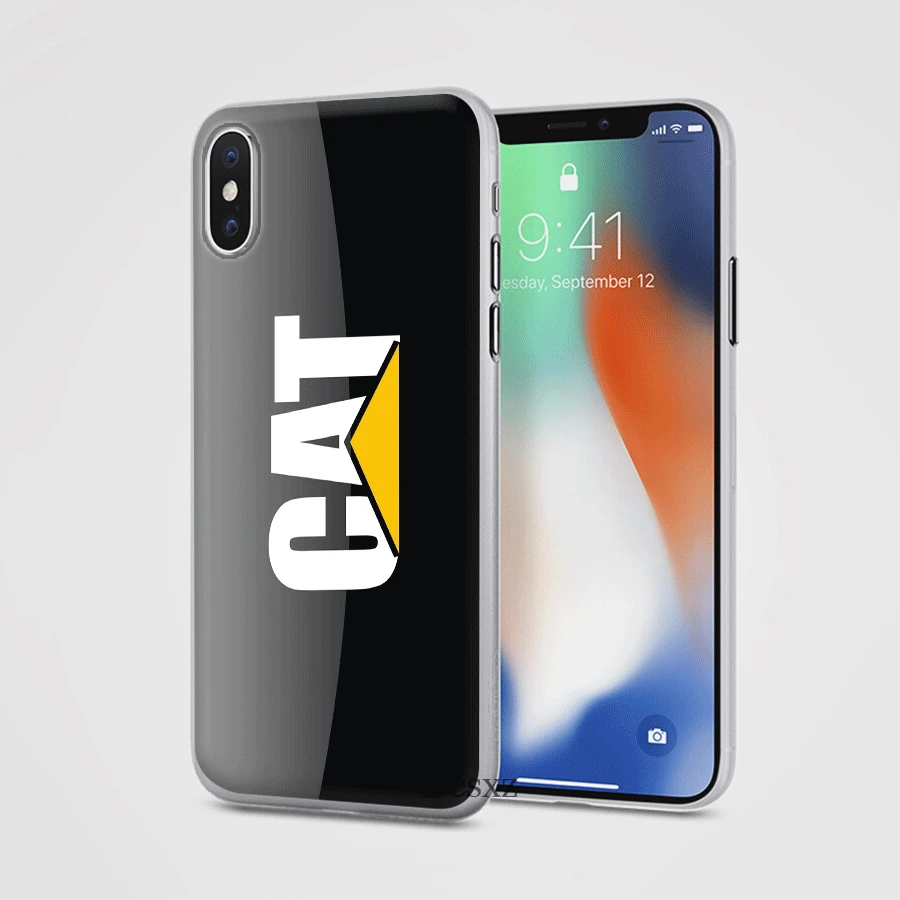 H12 Чехол для мобильного телефона iPhone 7 8 Plus iPhone 11 Pro XR X XS Max 5 5S SE 6 6s чехол с логотипом гусеницы - Color: H12
