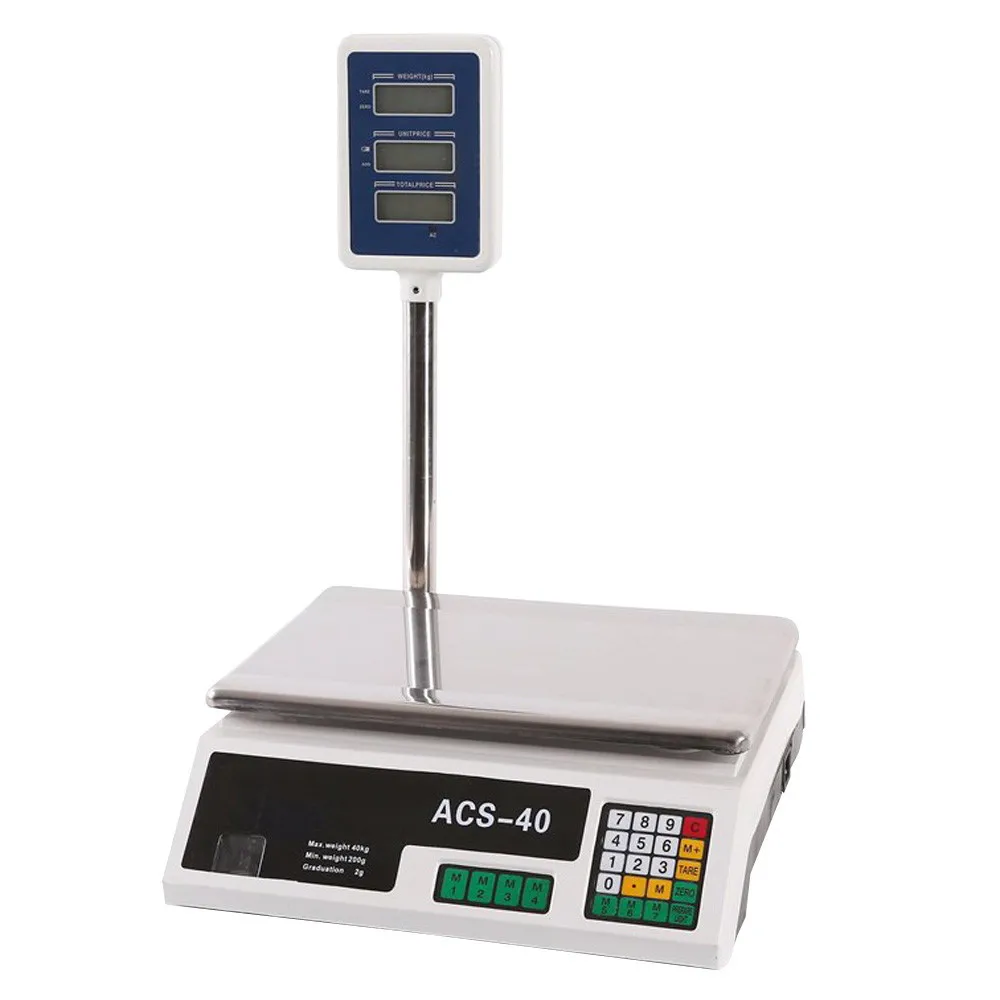 

ACS-40 AC/DC Power Supply Digital Electronic Food Balance Scale Lab Weigh 9.5