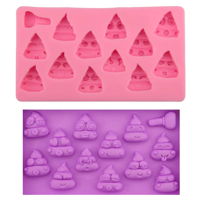 

Expression Poop King cake candy fudge mold diy baking kitchen tool H2366 chocolate mold cake decorating silicon mold