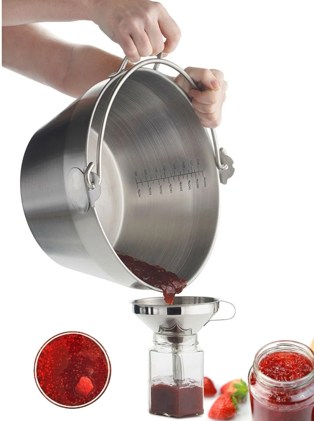 jam jelly pot steel
