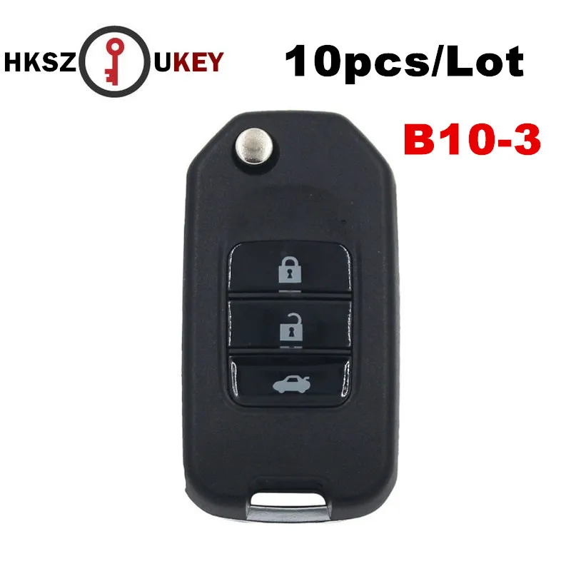 HKSZUKEY 10pcs/lot B10-3 New KD900/KD900+/URG200 Key Programmer B Series Remote Control For Honda Car 3 button | Автомобили и
