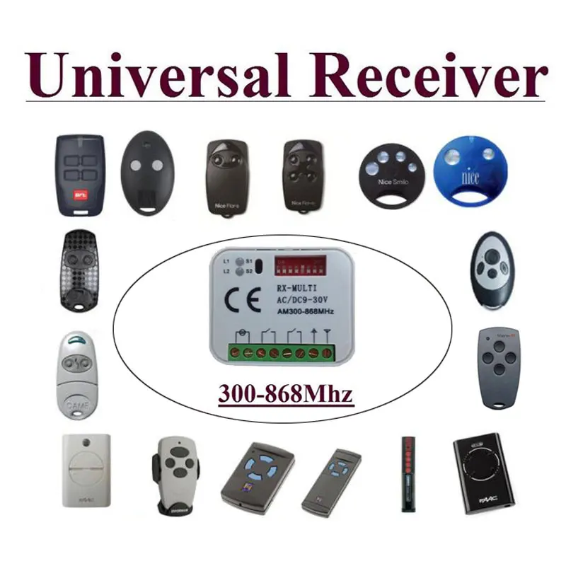 

10pcs/ lot Hormann and Marantec Berner 433Mhz /868Mhz auto scan universal fixed code receiver