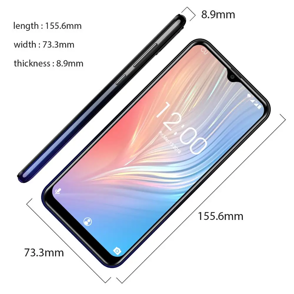 Смартфон OUKITEL C15 Pro 4G большой экран 6 088 дюйма Android 9 0 Pie MT6761Quad Core 2 4 ГГц/5 ГГц Wi