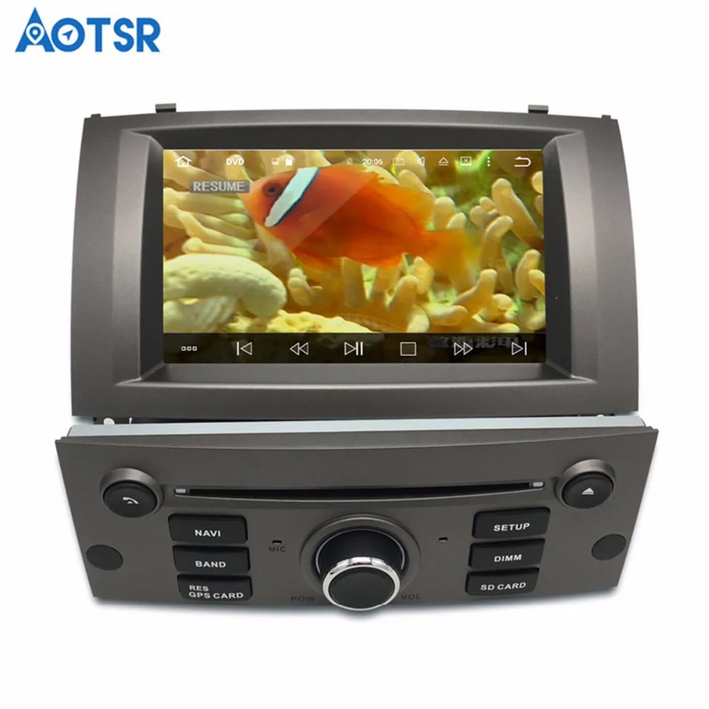 Perfect Germany Stock newest Android 8.1 Car DVD 1 Din Auto Radio For PEUGEOT 407 2004-2010 7" IPS Stereo GPS Navigation tape recorder 4