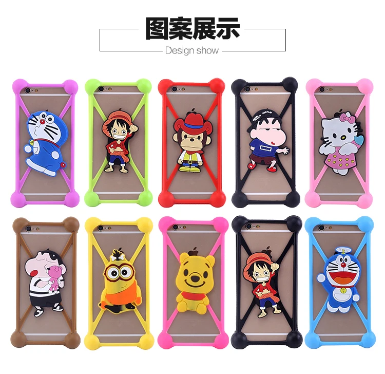 imágenes para 50 unids/lote anti golpe de Silicona 3D de Dibujos Animados Puntada Marco de Parachoques Del Teléfono Con la función del soporte Universal Para El Iphone Para Samsung Galaxy imágenes para 50 unids/lote anti golpe de Silicona 3D de Dibujos Animados Puntada Marco de Parachoques Del Teléfono Con la función del soporte Universal Para El Iphone Para Samsung Galaxy