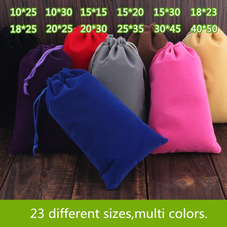 25x35 см стекаются drawstring подарок Сумки 5 шт. 13.8 дюйм(ов) бархат индивидуальный логотип фланель пыле Главная аксессуар для хранения сумка