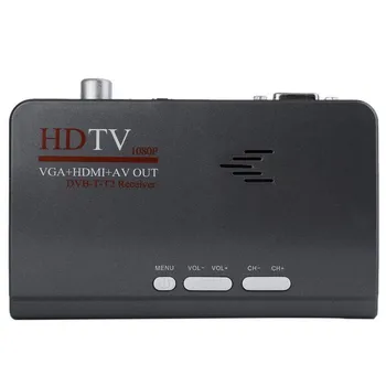 

Mayitr 1pc VGA Version DVB-T/T2 TV Box HD 1080P High Quliaty AV CVBS TV Receiver With Remote Control for Set Top Boxes