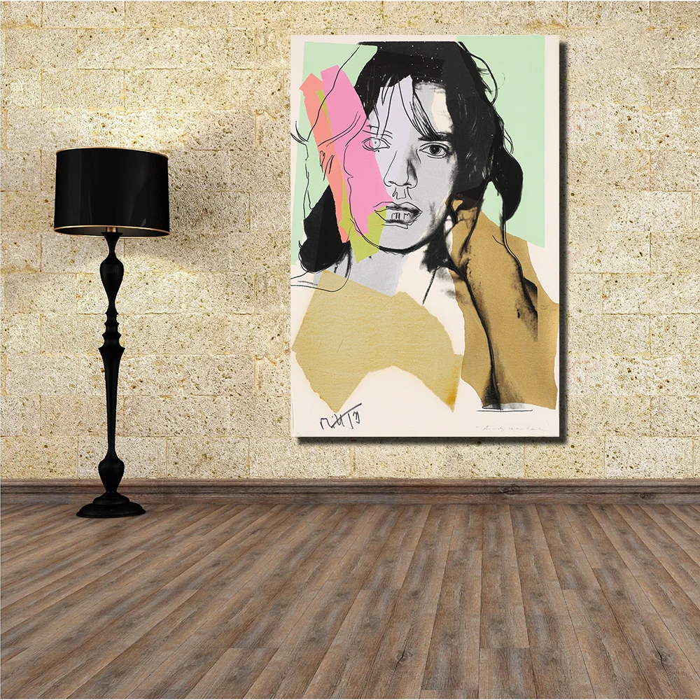 JQHYART Mick Jagger портреты художественные принты на холсте для гостиной домашний Декор