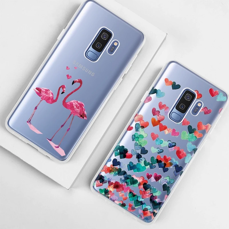 Мягкий чехол из ТПУ с узором для Samsung Galaxy S10 Pro S8 S9 Plus S7 Edge окрашенный S10E