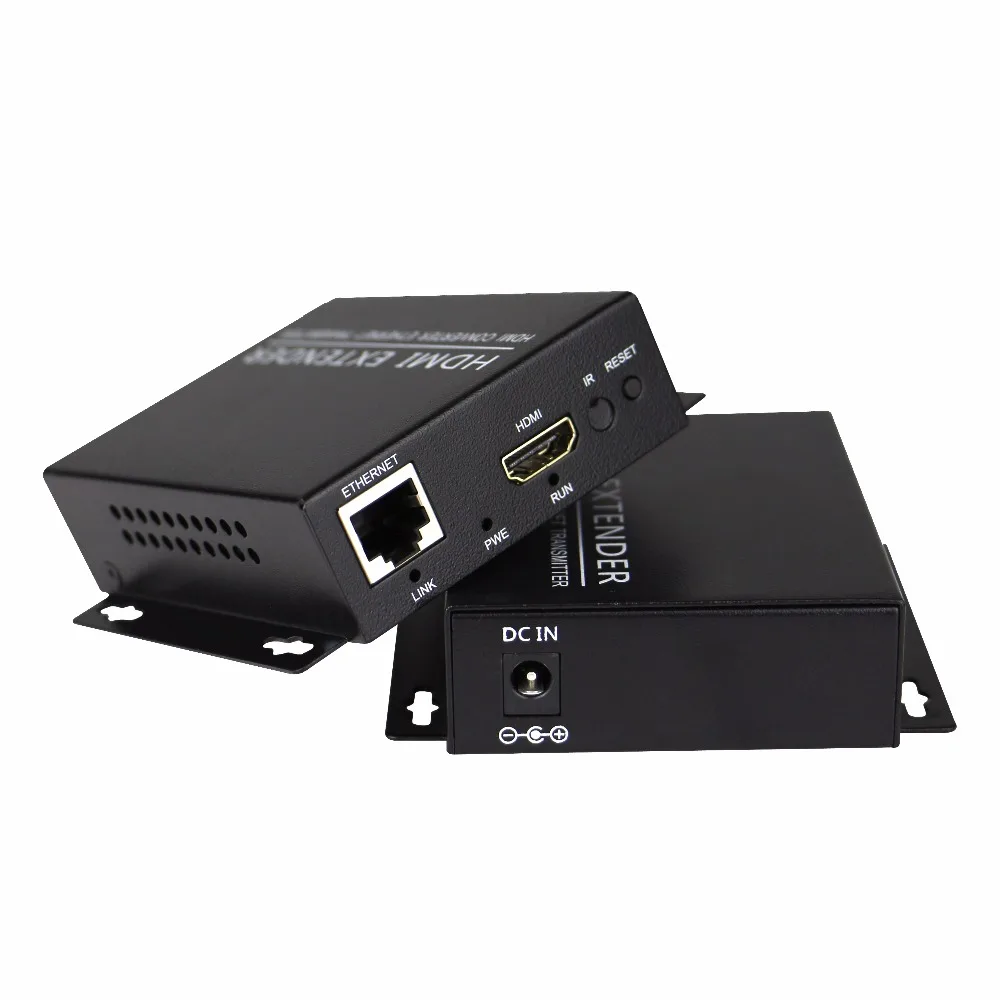 over Cat5e//6//7 UTP Cable Rj45 LAN Ethernet Support 120m HDMI Extender Converter Full Hd 1080p