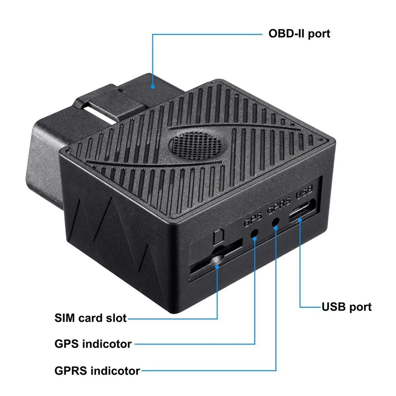 Мини OBD gps-трекер, локатор реального времени GSM/Автомобильный gprs-трекер с бесплатными приложениями для отслеживания транспортных средств/без ежемесячной платы