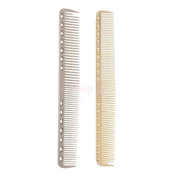 

2 Pieces Professional Aluminum Salon Barbers Hairdressing Hair Cutting Combs