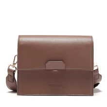 Wide shoulder strap crossbody bags for women Quality PU leather casual bag designer HSC106